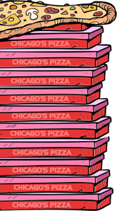 pizza boxes - Chicagos