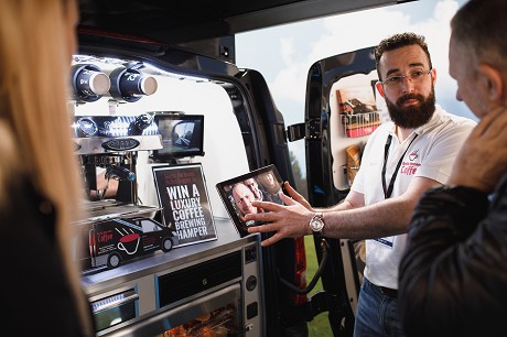 Really Awesome Coffee Back of Van 