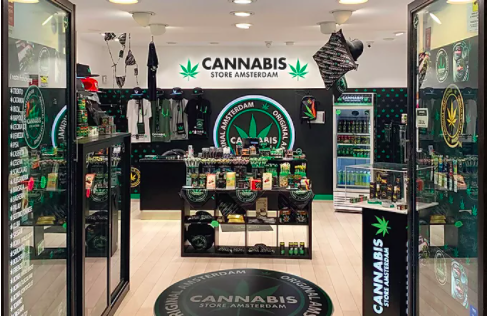 cannabis store amsterdam inside shop